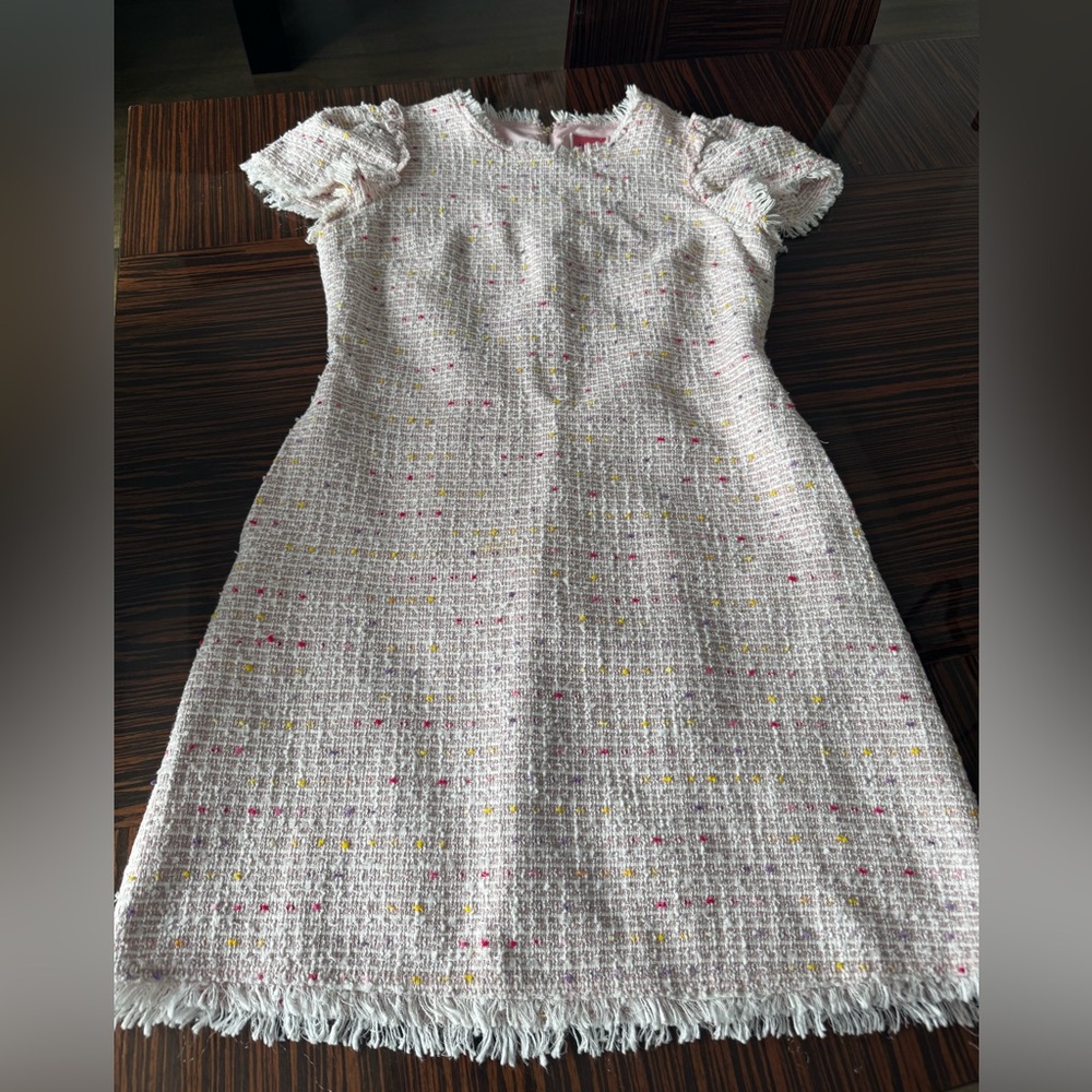 kate spade Pink and Yellow Tweed Dress